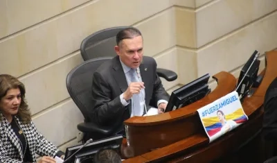 El presidente del Senado, Efraín Cepeda.