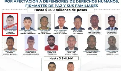 Wilmar Pazo Rivera, alias 'Cholinga'.