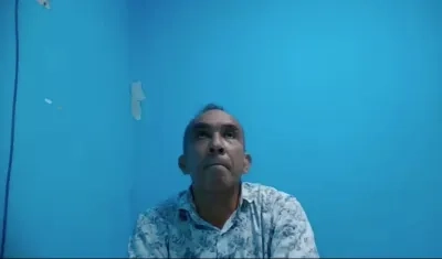 José Gregorio Blanco Barrios durante la audiencia virtual de lectura de fallo. 