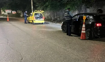 Control vial en tránsito de Soledad.