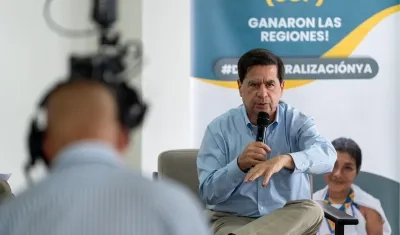 El exministro del Interior, Juan Fernando Cristo.