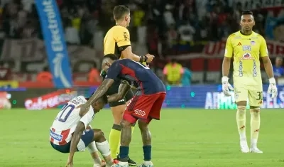 Lesión de Déiber Caicedo.