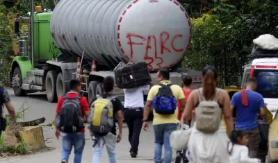 Desplazamientos en la Vereda Santa Rosa, en Catatumbo.