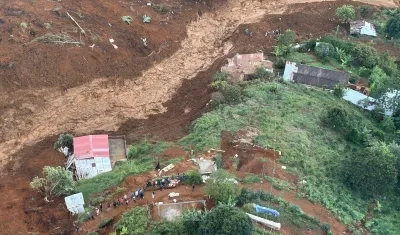 Deslizamiento en Bello, Antioquia.