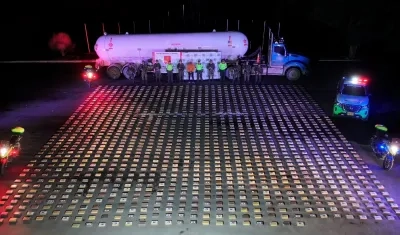 Droga incautada a los 'Comandos de Frontera'. 