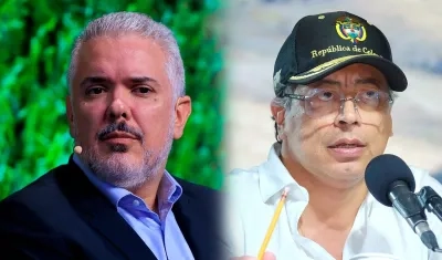 Iván Duque y Gustavo Petro.