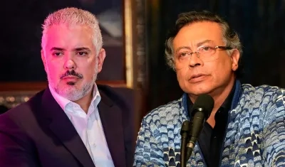 Iván Duque y Gustavo Petro.