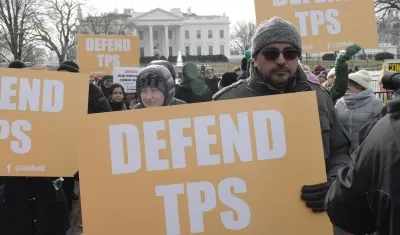 Una manifestación a favor del estatus de protección temporal (TPS) en Washington.