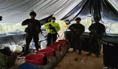 Ejército incautó cocaína del ELN.