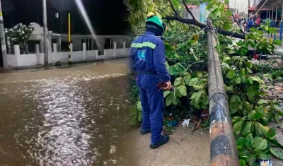 Emergencias en Cartagena por tormenta.