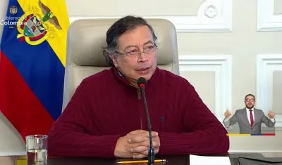 El Presidente Gustavo Petro.