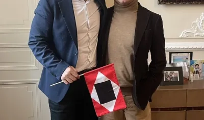 Alfredo Saade y Gustavo Petro.