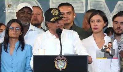 Gustavo Petro, en Cali.
