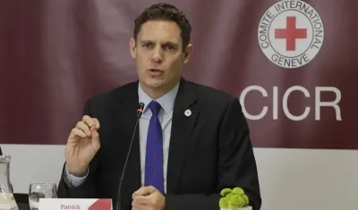 El jefe de la delegación del CICR en Colombia, Patrick Hamilton.