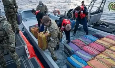 Incautación de la droga.