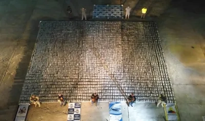 Droga incautada en la Alta Guajira. 