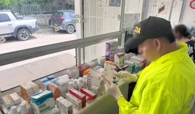 Medicamentos incautados. 