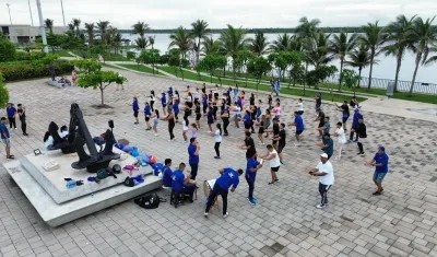 Integrantes de la Fundación folclórica cumbiamba ‘La Guapachosa’.