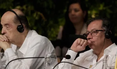 Álvaro Leyva y Gustavo Petro.