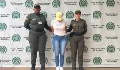 Lina María López, mujer capturada. 