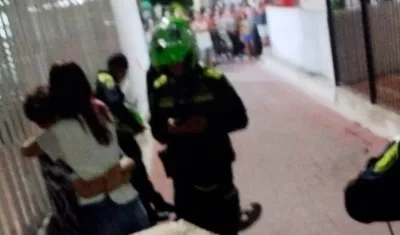 La Policía acordonó el lugar de los hechos. 