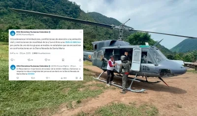 Misión médica en la Sierra Nevada, de Santa Marta.