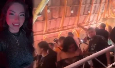 DJ Maciel Karina Gómez, una de las víctimas mortales, y una imagen de la rumba.