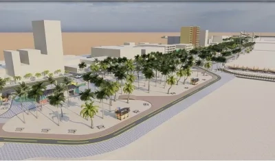Render del Gran Malecón de Riohacha.