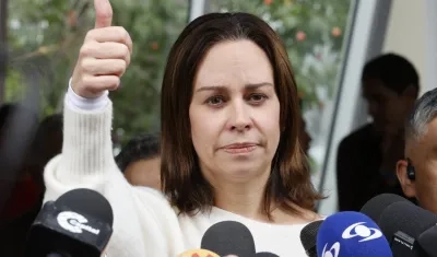 María Claudia Tarazona, esposa del senador Miguel Uribe Turbay.