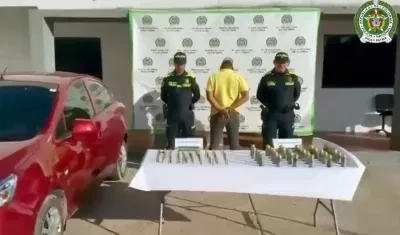 Material incautado a los 'Pachencas' en La Guajira.