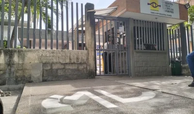 Fachada de Medicina Legal, en Barranquilla. 