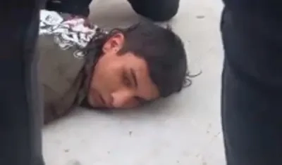 El menor capturado por el atentado.