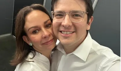 Miguel Uribe y su esposa  María Claudia Tarazona.