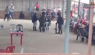 Varios de los militares secuestrados en el Cauca. 