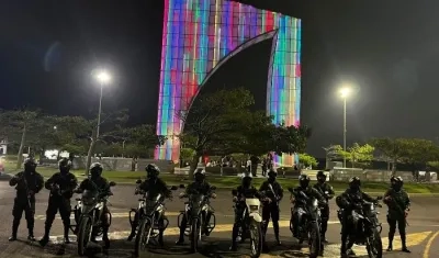 Unidades del Ejército en cercanías de la Aleta del Tiburón. 