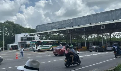 Peaje Galapa, en el municipio de Baranoa. 