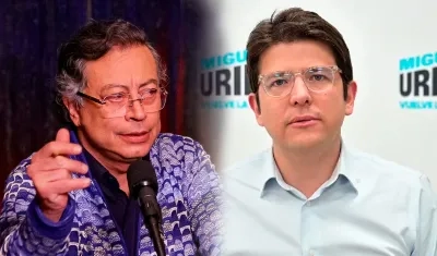 Gustavo Petro y Miguel Uribe Turbay.