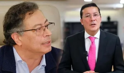 Gustavo Petro y Hernán Penagos.