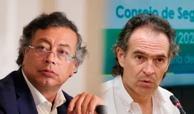 Presidente Gustavo Petro y alcalde Federico Gutiérrez. 