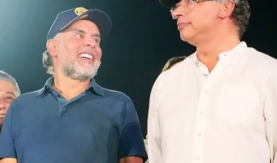 Armando Benedetti y el Presidente Gustavo Petro.