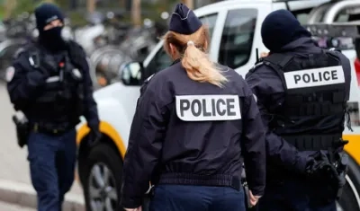 La Policía francesa en operativo. 