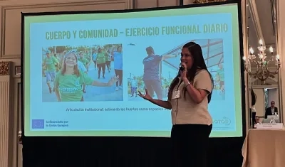 Durante el Encuentro Internacional sobre Transformación Urbana Colaborativa y Sostenible, celebrado en Ciudad de Guatemala.