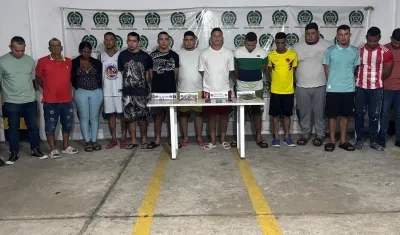 Los presuntos integrantes de la banda 'Los Pepes'.