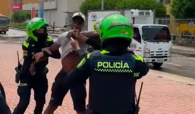 Procedimiento policial en Soledad. 