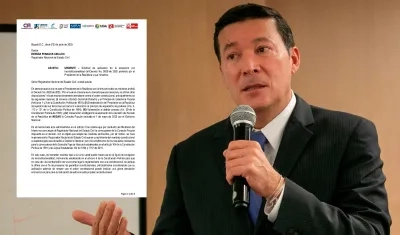 El comunicado de los partidos y el Registrador Hernán Penagos.