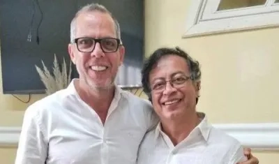 Alfredo Saade y Gustavo Petro.