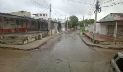 Aspecto de las calles de Soledad 2.000 este lunes festivo sin motocarros ante las amenazas a sus conductores. 