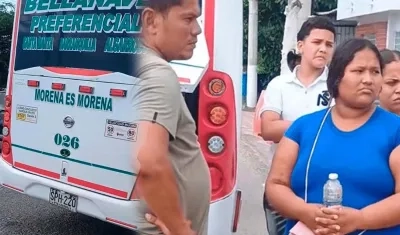 Bus asaltado en Tasajera.