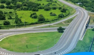 Vía Cartagena-Barranquilla.