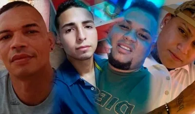 Cuatro de las víctimas mortales. 